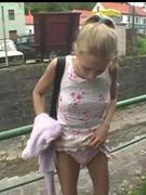 Girl auspicious her wet pussy